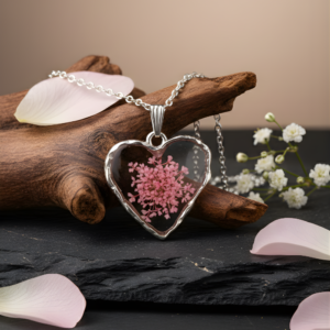 Blush Bloom Heart Locket