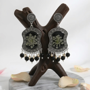 Midnight Bloom Jhumka